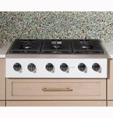 CAFE  Caf? 36" Commercial-style Gas Rangetop With 6 Burners (natural Gas) - Matte White (CGU366P4TW2)