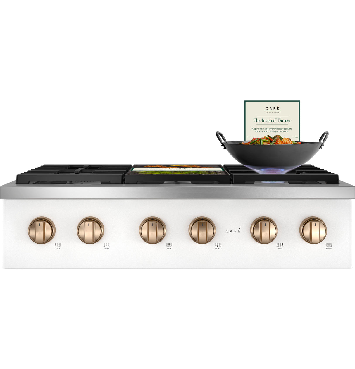 CAFE  Caf? 36" Commercial-style Gas Rangetop With 6 Burners (natural Gas) - Matte White (CGU366P4TW2)
