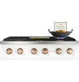 CAFE  Caf? 36" Commercial-style Gas Rangetop With 6 Burners (natural Gas) - Matte White (CGU366P4TW2)