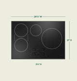CAFE CAF?™ Series ENERGY STAR® 30" Built-In Touch Control Induction Cooktop - Black (CHP90301TBB)