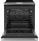 CAFE  30" Smart Slide-in, Front-control, Induction And Convection Range With In-oven Camera In Platinum Glass - Platinum Glass (CHS90XM2NS5)