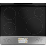 Cafe  CAF?™ 30" Smart Slide-In, Front-Control, Induction and Convection Range with In-Oven Camera in Platinum Glass - Platinum Glass (CHS90XM2NS5)