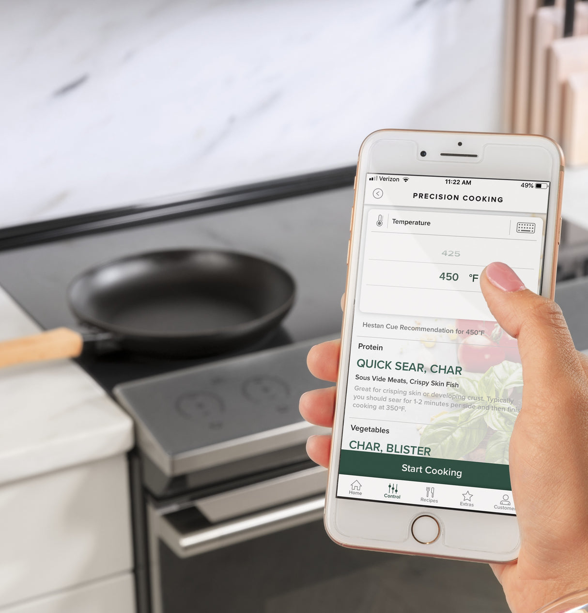 Cafe  CAF?™ 30" Smart Slide-In, Front-Control, Induction and Convection Range with In-Oven Camera in Platinum Glass - Platinum Glass (CHS90XM2NS5)