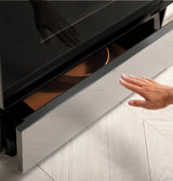 Cafe  Caf? 30" Smart Slide-in, Front-control, Induction And Convection Range With In-oven Camera In Platinum Glass - Platinum Glass (CHS90XM2NS5)