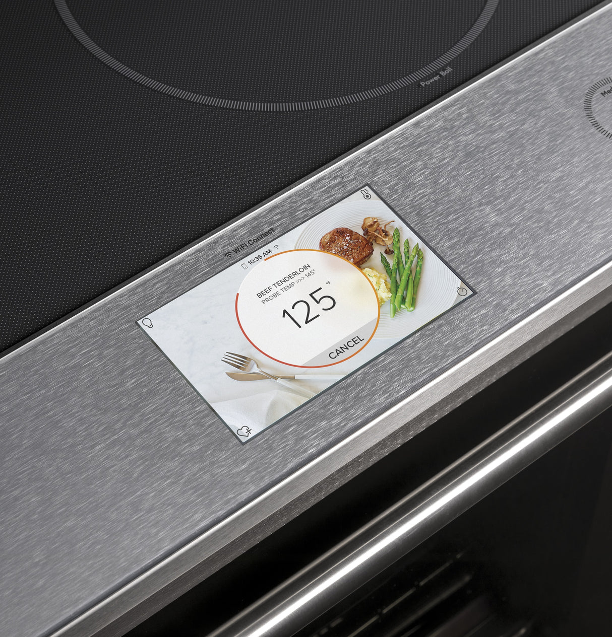 Cafe  CAF?™ 30" Smart Slide-In, Front-Control, Induction and Convection Range with In-Oven Camera in Platinum Glass - Platinum Glass (CHS90XM2NS5)