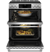 CAFE  Caf? 30" Smart Slide-in, Front-control, Induction And Convection Double-oven Range - Stainless Steel (CHS950P2MS1)