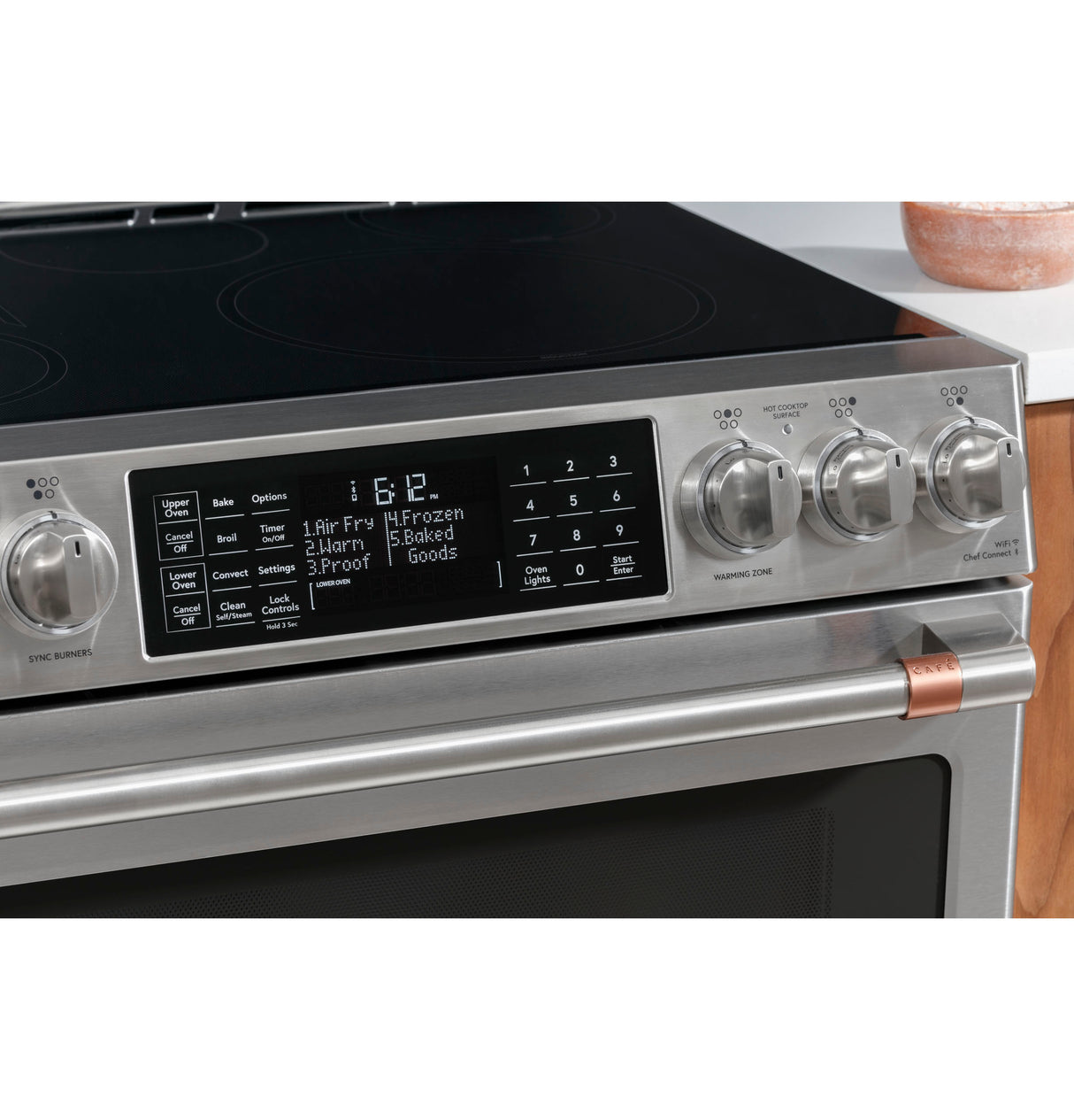 CAFE  Caf? 30" Smart Slide-in, Front-control, Induction And Convection Double-oven Range - Stainless Steel (CHS950P2MS1)