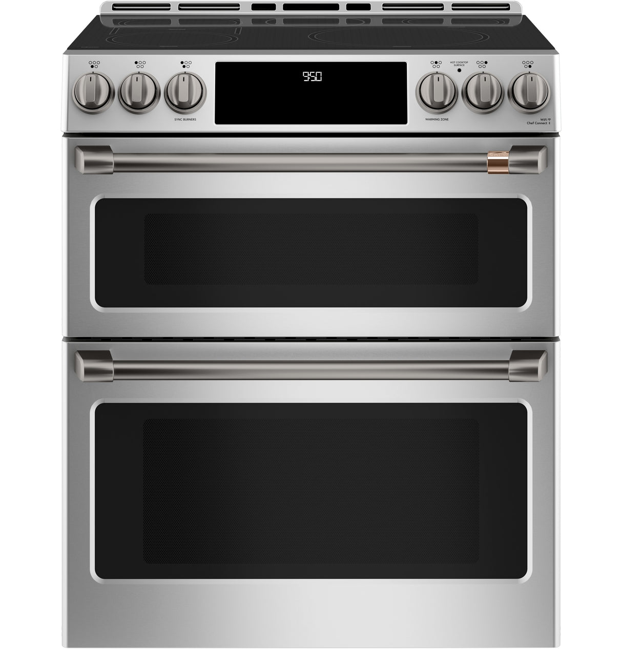 CAFE  Caf? 30" Smart Slide-in, Front-control, Induction And Convection Double-oven Range - Stainless Steel (CHS950P2MS1)