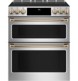 CAFE  Caf? 30" Smart Slide-in, Front-control, Induction And Convection Double-oven Range - Stainless Steel (CHS950P2MS1)