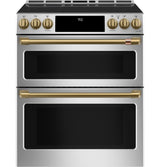 CAFE  Caf? 30" Smart Slide-in, Front-control, Induction And Convection Double-oven Range - Stainless Steel (CHS950P2MS1)