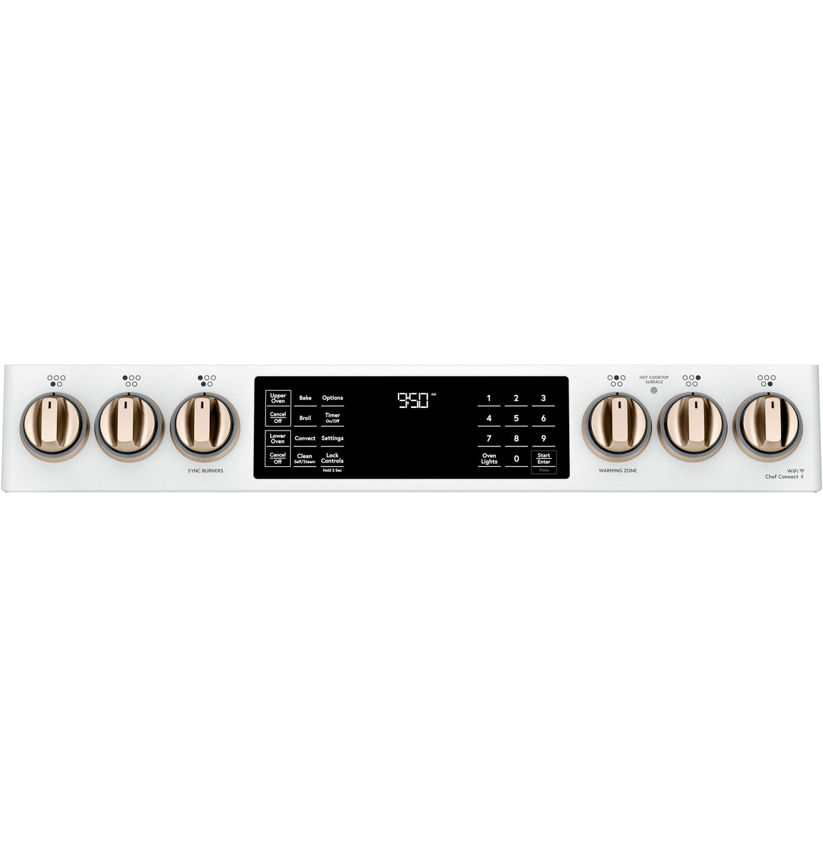CAFE  Caf? 30" Smart Slide-in, Front-control, Induction And Convection Double-oven Range - Matte White (CHS950P4MW2)