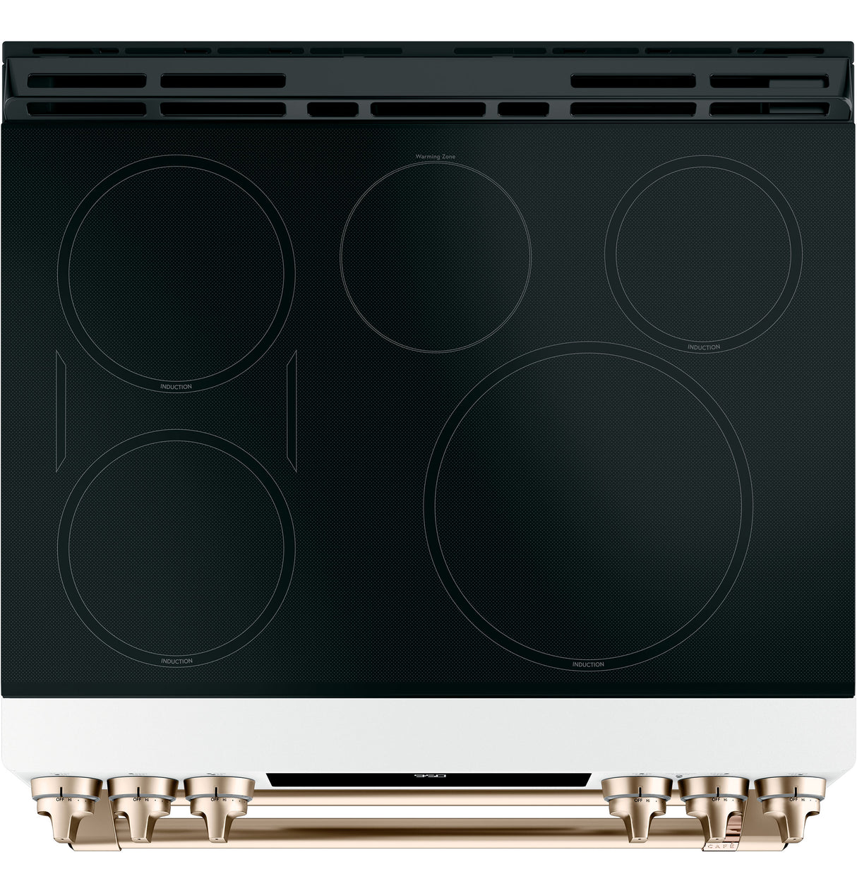 CAFE  Caf? 30" Smart Slide-in, Front-control, Induction And Convection Double-oven Range - Matte White (CHS950P4MW2)