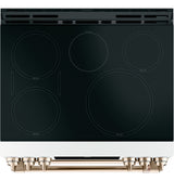 CAFE  Caf? 30" Smart Slide-in, Front-control, Induction And Convection Double-oven Range - Matte White (CHS950P4MW2)