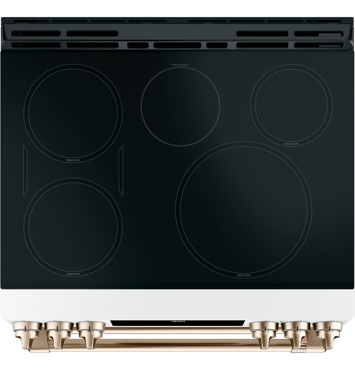 CAFE  Caf? 30" Smart Slide-in, Front-control, Induction And Convection Double-oven Range - Matte White (CHS950P4MW2)
