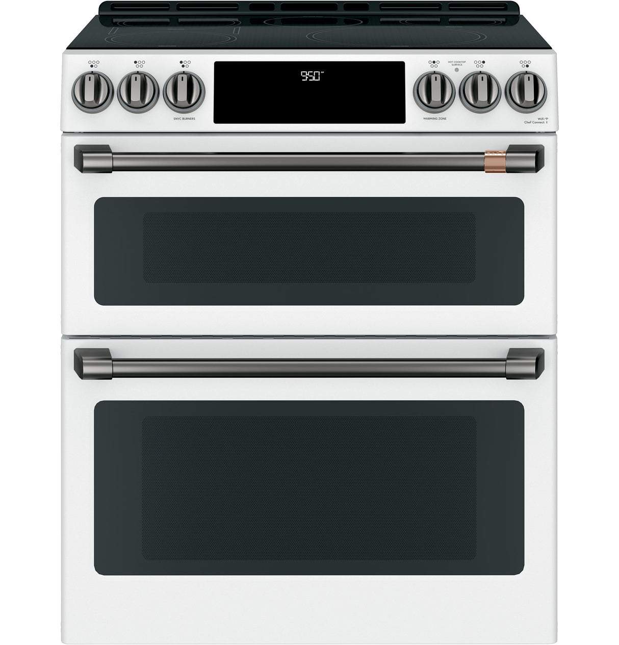CAFE  Caf? 30" Smart Slide-in, Front-control, Induction And Convection Double-oven Range - Matte White (CHS950P4MW2)