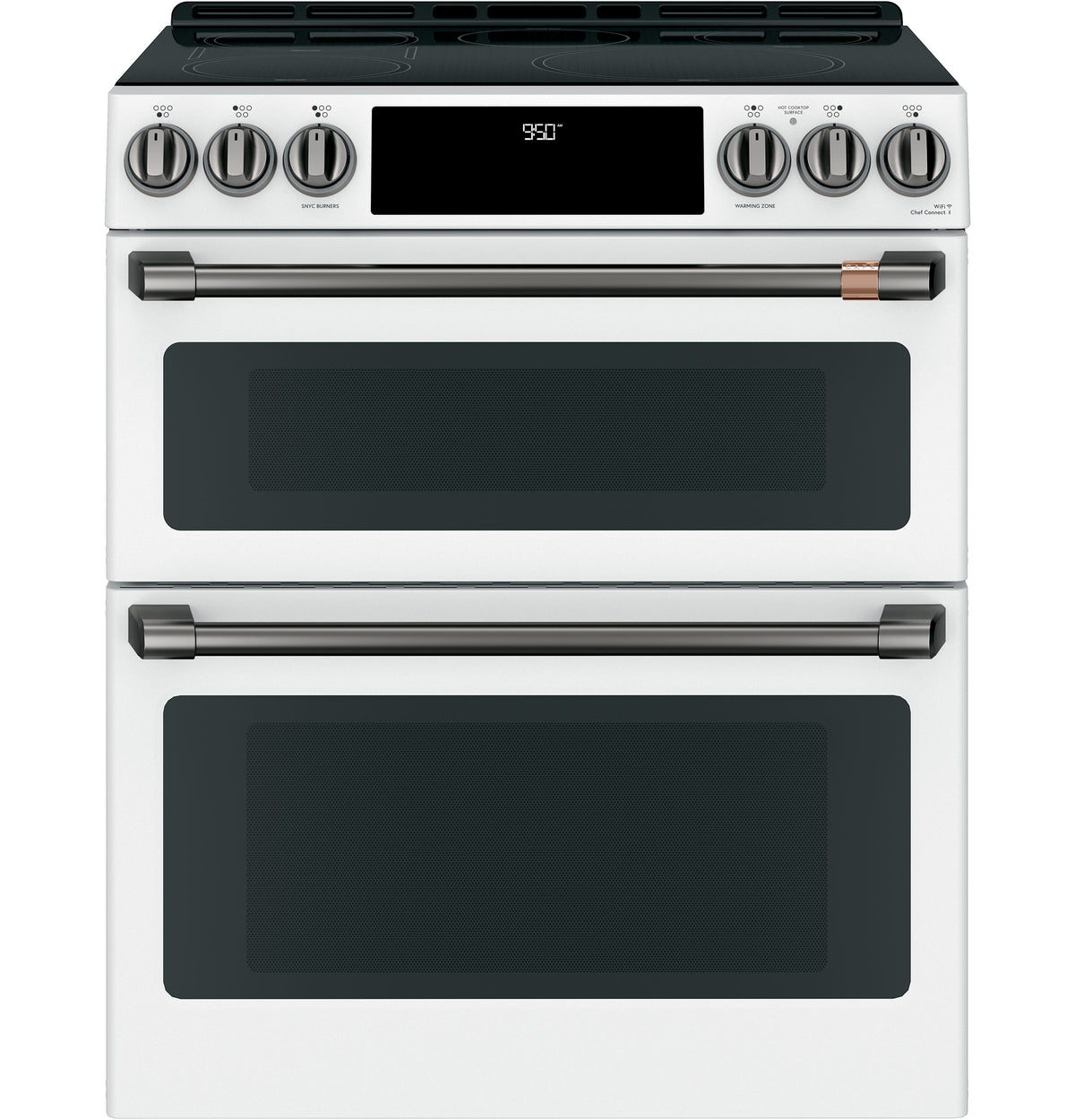 CAFE  Caf? 30" Smart Slide-in, Front-control, Induction And Convection Double-oven Range - Matte White (CHS950P4MW2)