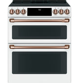 CAFE  Caf? 30" Smart Slide-in, Front-control, Induction And Convection Double-oven Range - Matte White (CHS950P4MW2)
