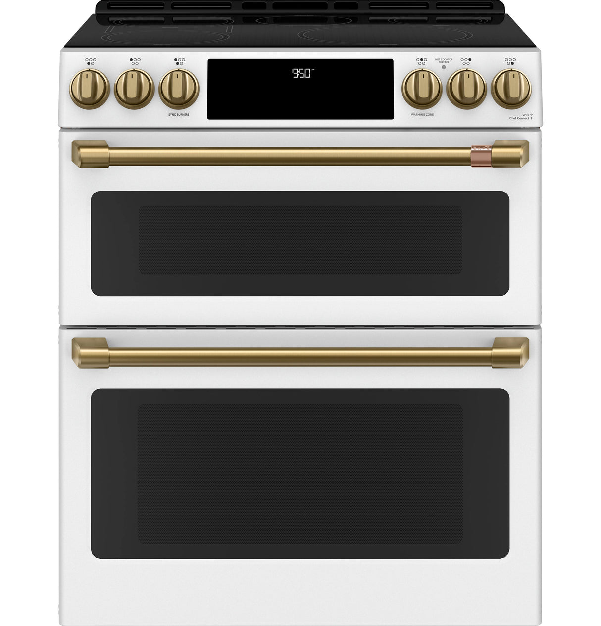 CAFE  Caf? 30" Smart Slide-in, Front-control, Induction And Convection Double-oven Range - Matte White (CHS950P4MW2)