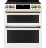 CAFE  Caf? 30" Smart Slide-in, Front-control, Induction And Convection Double-oven Range - Matte White (CHS950P4MW2)