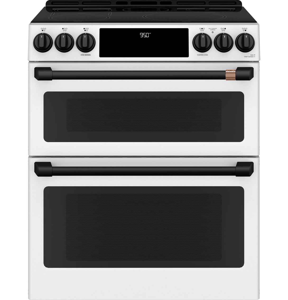 CAFE  Caf? 30" Smart Slide-in, Front-control, Induction And Convection Double-oven Range - Matte White (CHS950P4MW2)