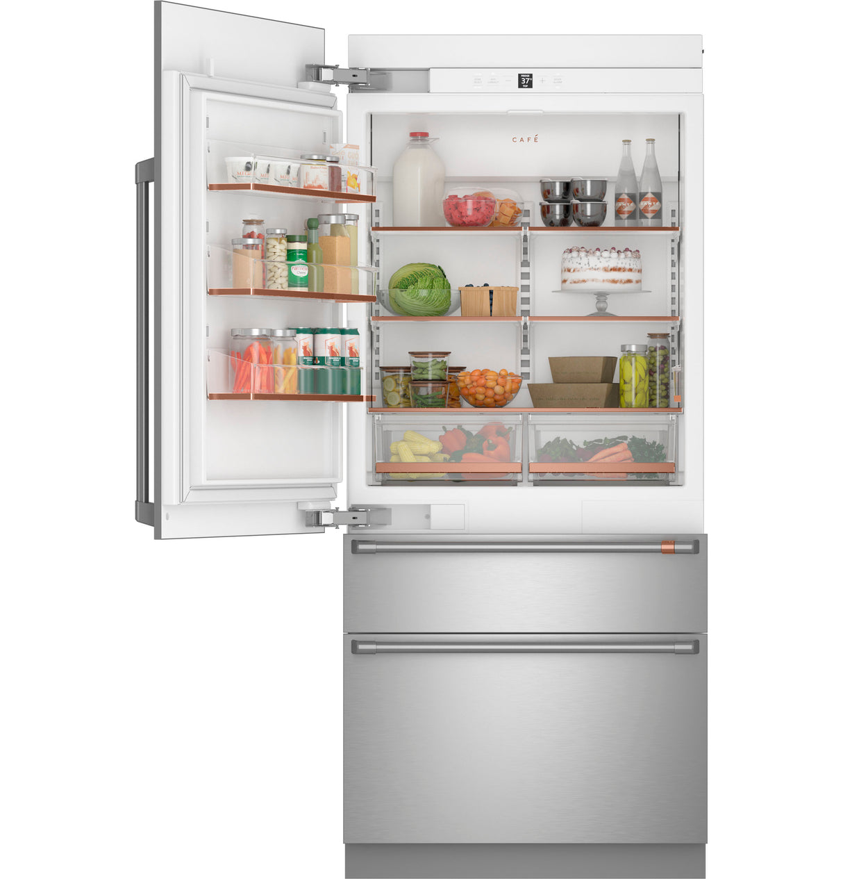 CAFE  Caf? 36" Integrated Bottom-freezer Refrigerator - Stainless Steel (CIC36LP2VS1)