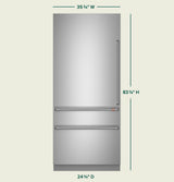 CAFE  Caf? 36" Integrated Bottom-freezer Refrigerator - Stainless Steel (CIC36LP2VS1)