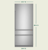 Cafe  Caf? 36" Integrated Bottom-freezer Refrigerator - Stainless Steel (CIC36RP2VS1)