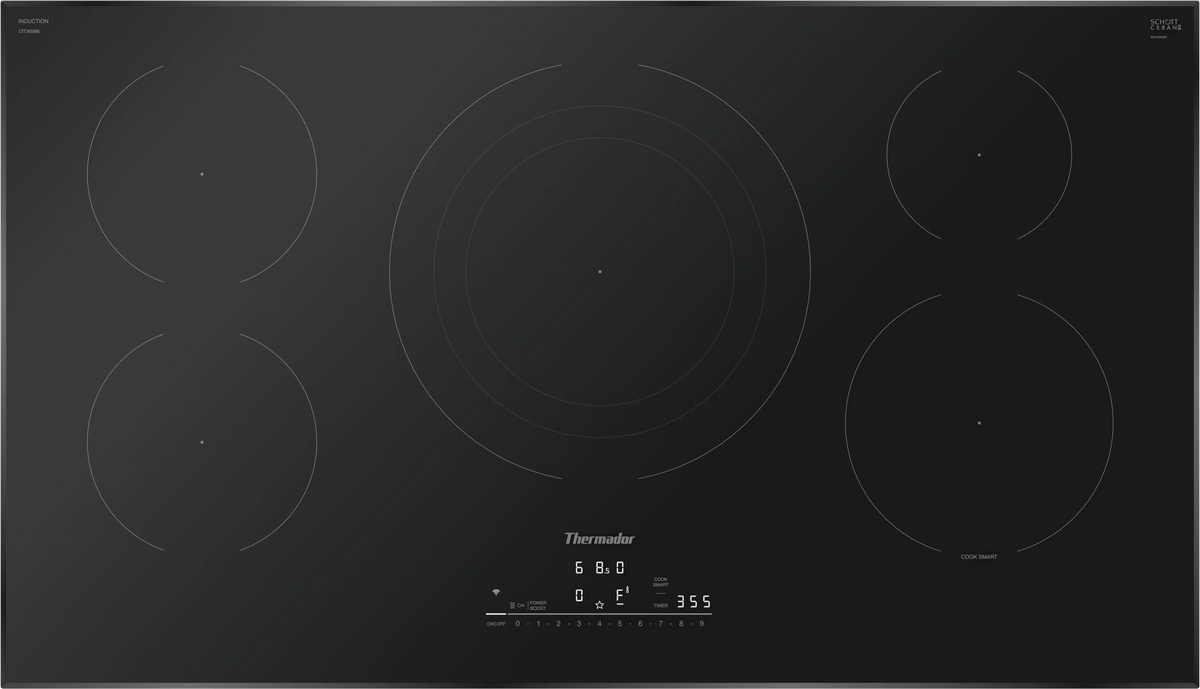 THERMADOR  Heritage® Induction Cooktop 36'' Without Frame - Black (CIT365BB)