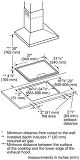 THERMADOR  Freedom® Induction Cooktop 36'' , Without Frame - Dark Gray (CIT36YWBB)