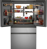 CAFE  Caf? 23.2 Cu. Ft. Smart Counter-depth 4-door French-door Refrigerator In Platinum Glass With Dual-dispense Autofill Pitcher - Platinum Glass (CJE23DM5WS5)