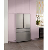 CAFE  Caf? 23.2 Cu. Ft. Smart Counter-depth 4-door French-door Refrigerator In Platinum Glass With Dual-dispense Autofill Pitcher - Platinum Glass (CJE23DM5WS5)