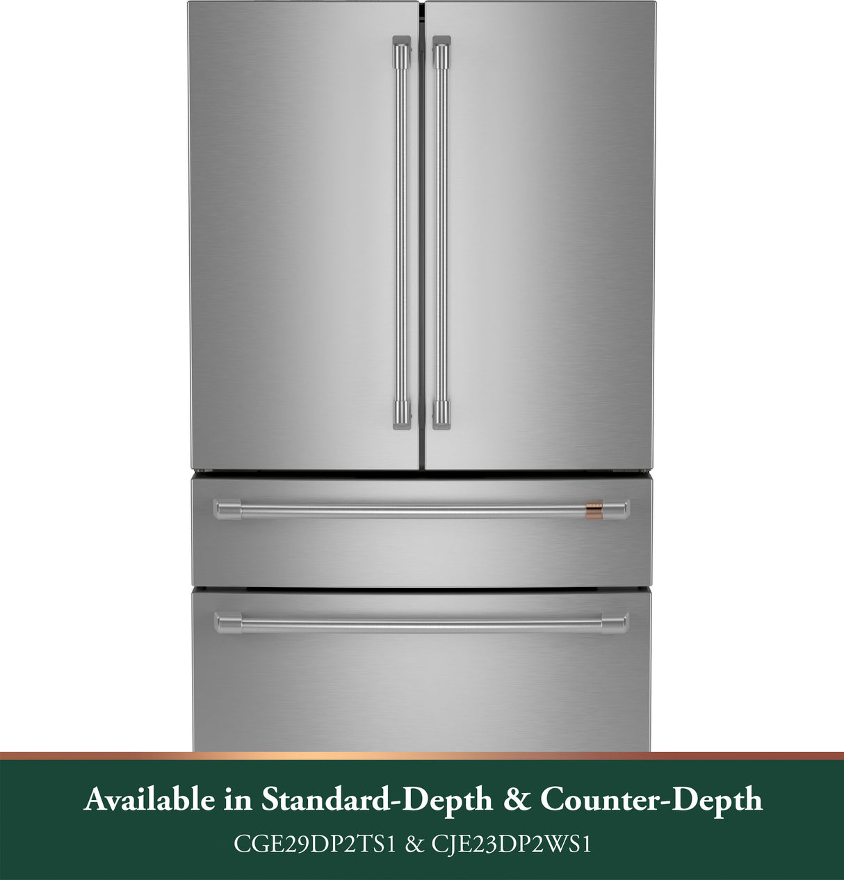 CAFE  Caf? 23.2 Cu. Ft. Smart Counter-depth 4-door French-door Refrigerator With Dual-dispense Autofill Pitcher - Stainless Steel (CJE23DP2WS1)