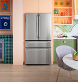 CAFE  Caf? 23.2 Cu. Ft. Smart Counter-depth 4-door French-door Refrigerator With Dual-dispense Autofill Pitcher - Stainless Steel (CJE23DP2WS1)
