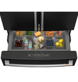 CAFE  Caf? 23.2 Cu. Ft. Smart Counter-depth 4-door French-door Refrigerator With Dual-dispense Autofill Pitcher - Matte Black (CJE23DP3WD1)