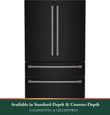 CAFE  Caf? 23.2 Cu. Ft. Smart Counter-depth 4-door French-door Refrigerator With Dual-dispense Autofill Pitcher - Matte Black (CJE23DP3WD1)