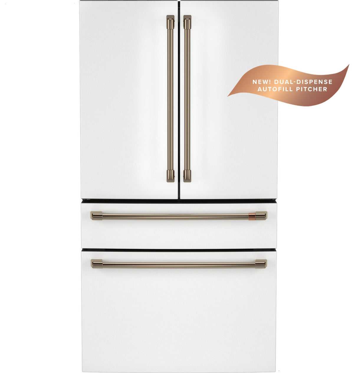 CAFE  Caf? 23.2 Cu. Ft. Smart Counter-depth 4-door French-door Refrigerator With Dual-dispense Autofill Pitcher - Matte White (CJE23DP4WW2)