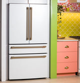 CAFE  Caf? 23.2 Cu. Ft. Smart Counter-depth 4-door French-door Refrigerator With Dual-dispense Autofill Pitcher - Matte White (CJE23DP4WW2)