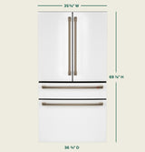 CAFE  Caf? 23.2 Cu. Ft. Smart Counter-depth 4-door French-door Refrigerator With Dual-dispense Autofill Pitcher - Matte White (CJE23DP4WW2)