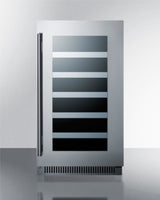 Summit 18" Wide Built-In Wine Cellar - Glass (CL18WC)