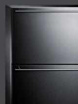 Summit 24" Wide Built-In 2-Drawer All-Freezer - Stainless Steel/Panel-Ready (CL2F249)
