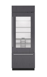 Sub-Zero 30" Classic Over-and-Under Refrigerator/Freezer with Glass Door - Panel Ready (CL3050UGOL)