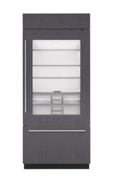 Sub-Zero 36" Classic Over-and-Under Refrigerator/Freezer with Glass Door - Panel Ready (CL3650UGOL)