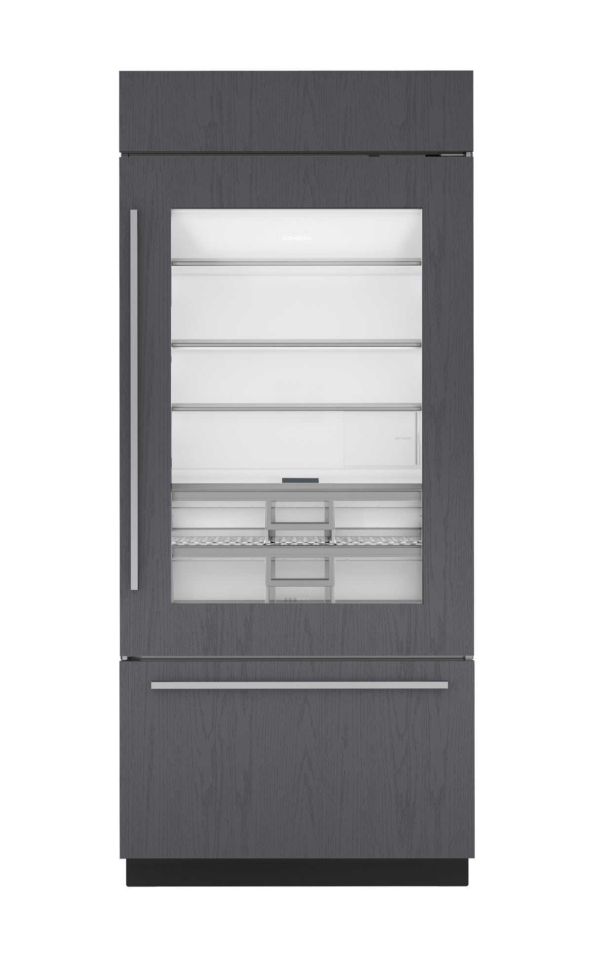 Sub-Zero 36" Classic Over-and-Under Refrigerator/Freezer with Glass Door - Panel Ready (CL3650UGOR)