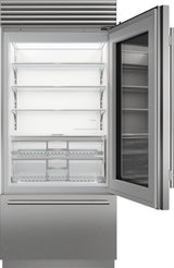Sub-Zero 36" Classic Over-and-Under Refrigerator/Freezer with Glass Door - Stainless (CL3650UGSTL)