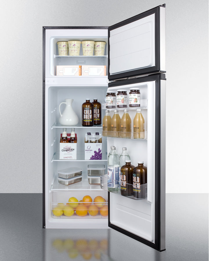 SUMMIT  22" Wide Refrigerator-Freezer - Stainless Steel (CP972SS)