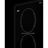ACCUCOLD 12" Wide 115V 2-Burner Radiant Cooktop - Black (CR2110B)