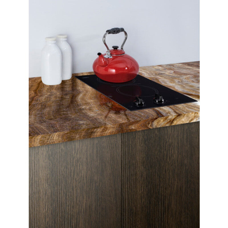 ACCUCOLD 12" Wide 115V 2-Burner Radiant Cooktop - Black (CR2110B)