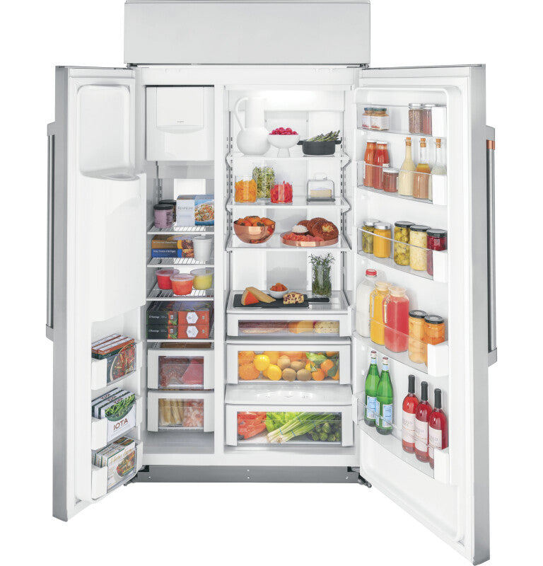 CAFE  42" Smart Built-in Side-by-side Refrigerator With Dispenser - Stainless Steel (CSB42YP2NS1)