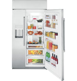 CAFE  42" Smart Built-in Side-by-side Refrigerator With Dispenser - Stainless Steel (CSB42YP2NS1)