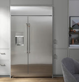 CAFE  42" Smart Built-in Side-by-side Refrigerator With Dispenser - Stainless Steel (CSB42YP2NS1)